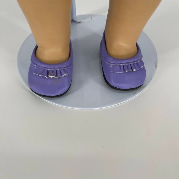 Authentic American Girl Doll Lilac / Purple Shoes / Flats for 18 inch Dolls GUC - Picture 2 of 14
